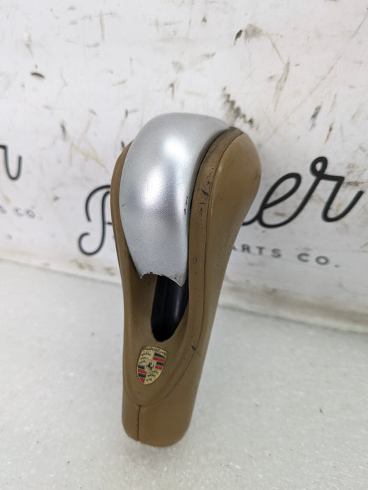 Porsche 996.2 911 Carrera 4 Automatic Tiptronic Shift Knob Savanna Beige Leather