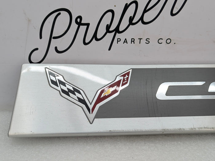 Chevrolet C7 Corvette Stingray Left/Right Side Door Sill Trim Scuff Plate 22789326 *DAMAGED*