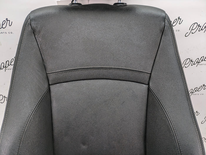 BMW E90 E91 3 Series Driver & Passenger Front Black Leather Sport Seats