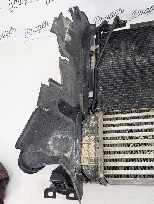 2018 Audi 8U Q3 Engine Motor Air Cooling Radiator Assembly & Turbo Intercooler 8K0121251/8U0145803/8U0121283
