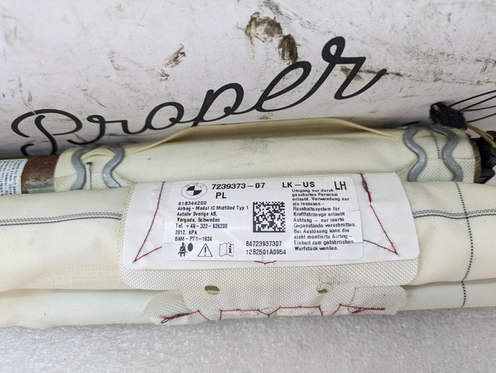 BMW F30 F31 F32 335xi M Sport Driver Side Left Curtain Airbag Assembly 7239373