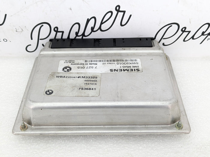 BMW E46 330Ci M54B30 Siemens MS45.1 Engine Control Module ECU 7527015/7536841