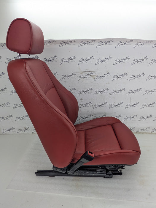 BMW E92 M Sport Interior Seats Set Coral Red Leather 8695884/6970729/6970730/9168956/6962584/7119846/7119815