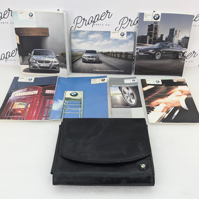 BMW E90 3 Series LCI Owners Manuals & Leather Case