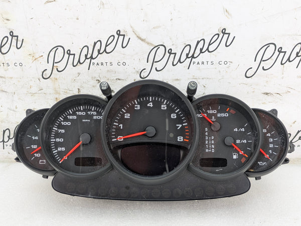 Porsche 996.2 911 Carrera 4 Automatic Tiptronic Instrument Gauge Cluster Tachometer Speedometer MPH 9966412240370C