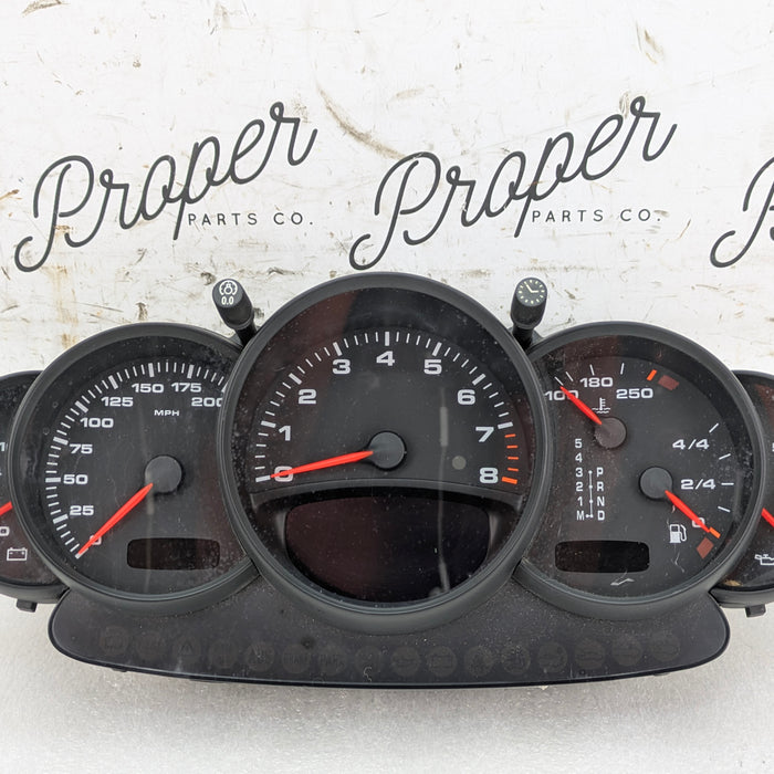 Porsche 996.2 911 Carrera 4 Automatic Tiptronic Instrument Gauge Cluster Tachometer Speedometer MPH 9966412240370C