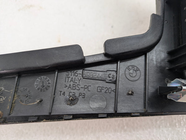 BMW E91 E90 E92 3 Series Non-iDrive/Non-Navigation Brushed Aluminum Center Console Trim 6982445/7118034 *DAMAGED*