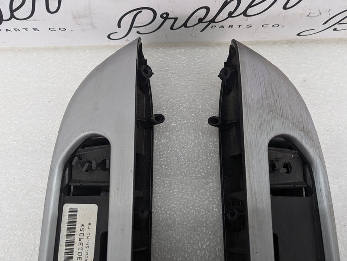 BMW E46 M3 330ci Coupe/Convertible Rear Panel Armrest Set Brushed Aluminum Trim 8241211/8241212