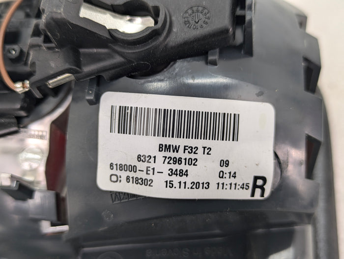 BMW F32 F36 F33 4 Series Pre-LCI Right/Passenger Side Inner Trunk Tail Light 7296102