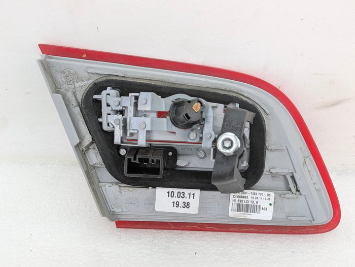 BMW E92 LCI Coupe M3 335xi 328xi Inner Trunk Tail Light Set Left Right 7252779/7252780