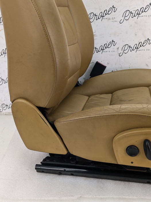Porsche 996.2 911 Carrera 4 Front Left/Right Seats Savanna Beige Leather W/Porsche Crest