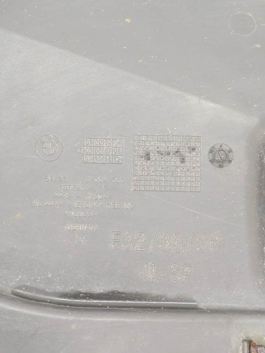 BMW F36 F32 F33 440xi 430xi M Sport Front Left Bumper Fender Liner Splash Shield 8054551