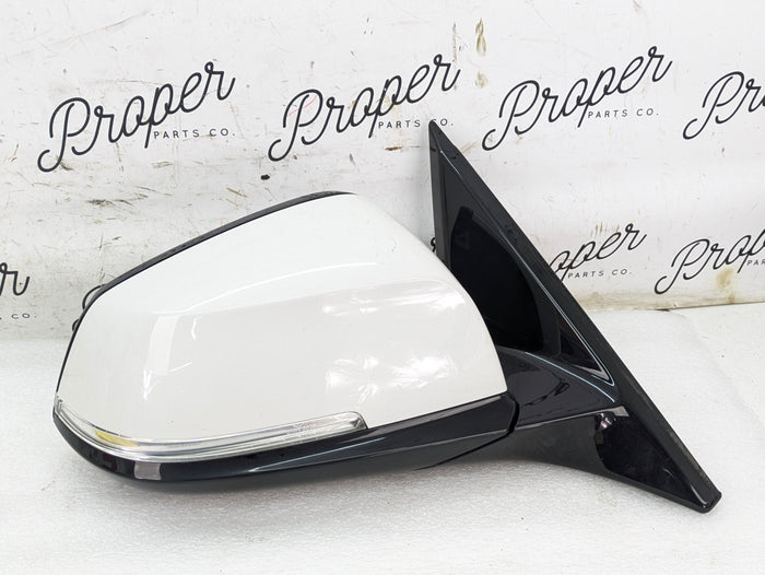 BMW F36 F32 F33 440xi 435xi 428xi 430xi M Sport Right/Passenger Side View Mirror W/Blind Spot Alpine White (300)