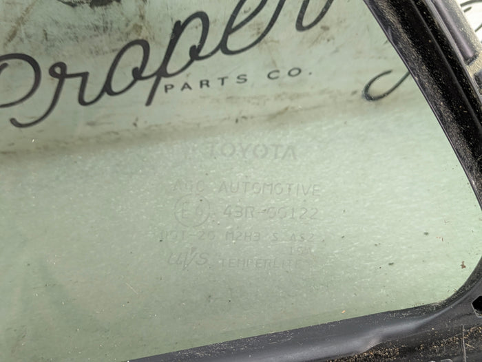 Toyota GZEA14 GR Corolla Rear Right/Passenger Side Door Quarter Window Glass 68123-02210