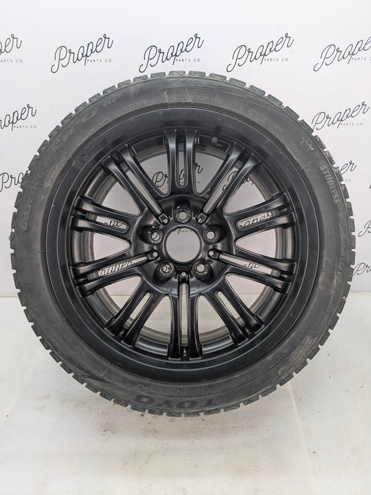 BMW E46 M3 OEM Black Staggered Style 67 Front M-Double Spoke Wheels/Rims Set Of 4 18X8 18x9 2229950/2229960 *Note*