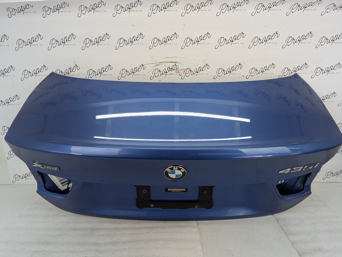 BMW F32 435xi 440xi 430xi 428xi Trunk Lid W/Camera & Wiring Harness Estoril Blue (B45) 41007381193