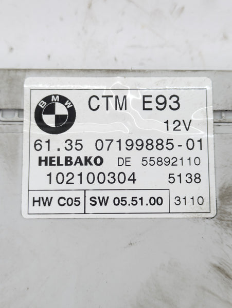 BMW E93 335is 335xi 335i 328xi 328i M3 Convertible Roof Folding Top Module/CTM 7199885