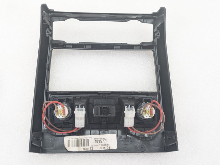 BMW E70 X5 M Center Console Rear Cover Trim & Headphone Jack Port 4915771