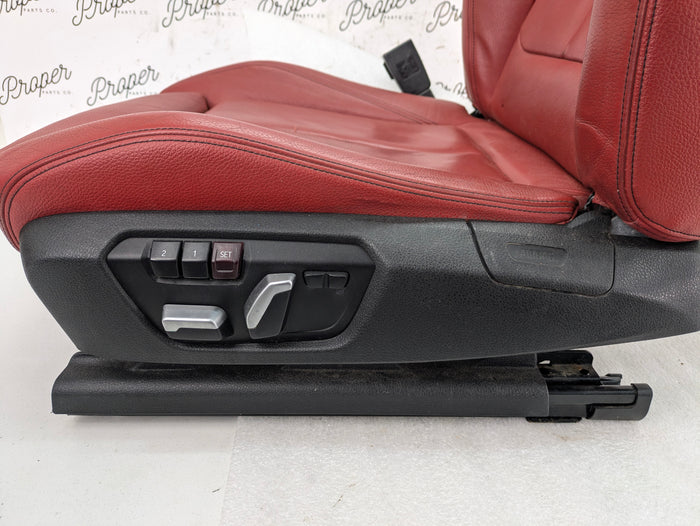 BMW F22 228xi M235xi 230xi M240xi M Sport Coral Red Dakota Leather Interior Seat & Door Panel Set *NOTE*