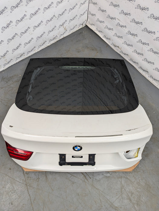 BMW F36 435xi 440xi 428xi 430xi Rear Hatch Trunk Lid Tail Gate Alpine White 3 (300) *DAMAGED*