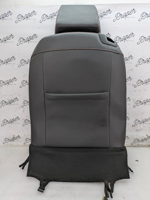 2018 Chevrolet 6th Gen Camaro 2SS Front Right/Passenger Side Rear Upper Seat Back Cushion/Headrest Leather Black & Adrenaline Red (H16)