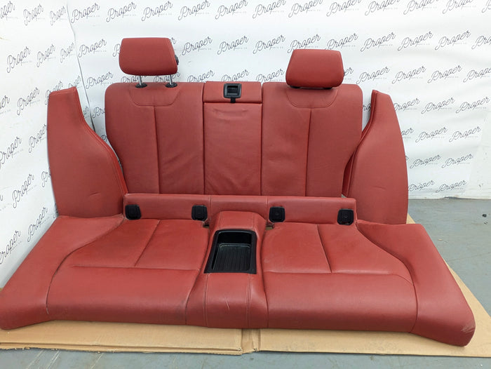 BMW F22 228xi M235xi 230xi M240xi Coral Red Dakota Leather Rear Seats Set