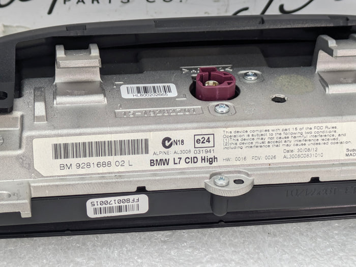BMW F30 F32 F33 F31 F34 F36 335xi 328xi iDrive Navigation 8.8