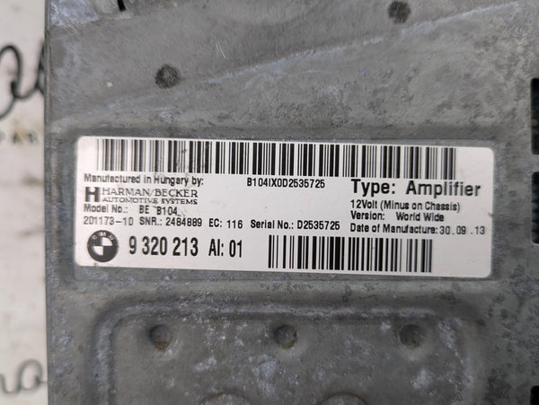 BMW F34 F36 F30 F31 F32 F33 3 & 4 Series Pre-LCI Harman Kardon Amplifier 9320213