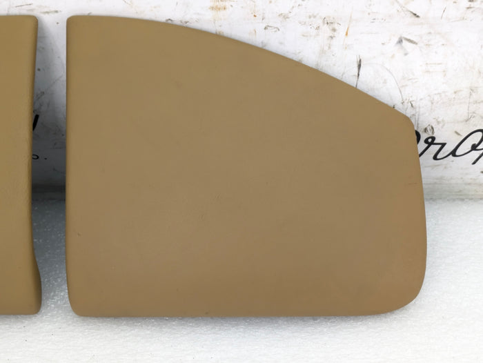 Porsche 996.2 911 Carrera 4 Left/Right Center Console Trim Set Savanna Beige Leather 99655209107/99655209207