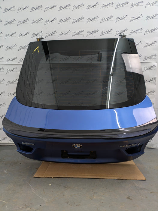 BMW F36 435XI Grand Coupe Rear Trunk Lid Hatch Tail Gate Estoril Blue Metallic