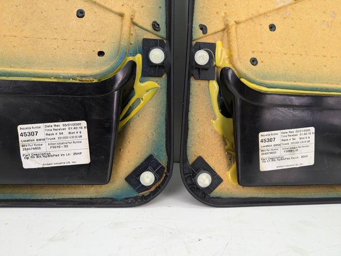 BMW Z3 M Coupe Roadster Front Door Panels Left Right Set Nappa Leather Black 269379603