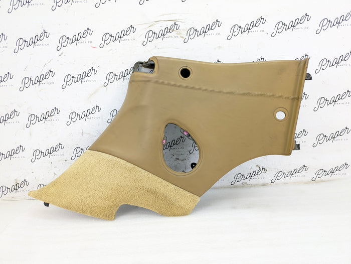 Porsche 996.2 911 Carrera 4 Cabriolet Convertible Right/Passenger Side Rear Interior Trim Panel Savanna Beige Leather 99655507213