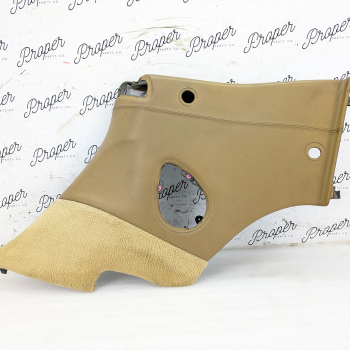 Porsche 996.2 911 Carrera 4 Cabriolet Convertible Right/Passenger Side Rear Interior Trim Panel Savanna Beige Leather 99655507213