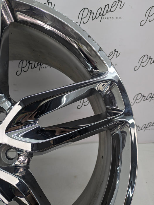 Chevrolet C7 Corvette Stingray Rear Wheel Rim Chrome Split 5-Spoke 20