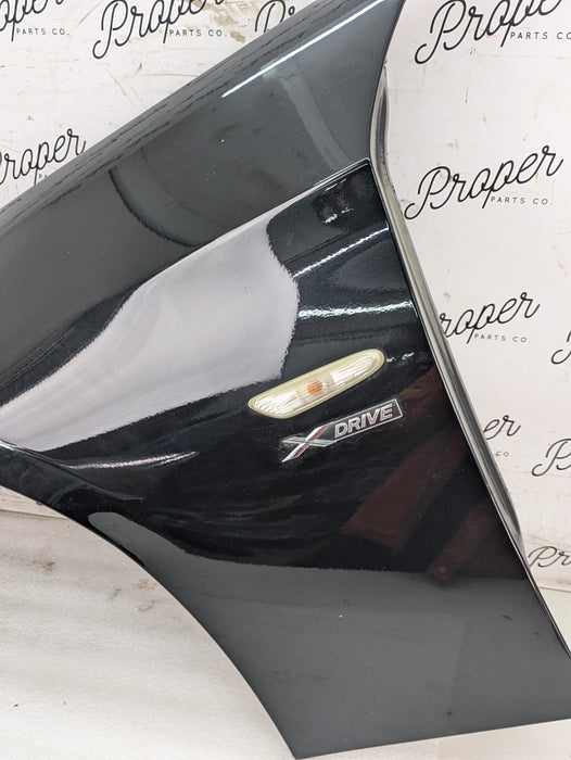 BMW E90 E91 335xi 330xi 328xi 325xi 323i Left/Driver Side Fender Black Sapphire Metallic (475) *DAMAGED*