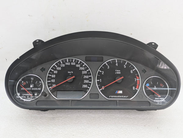 BMW Z3 M Roadster/M Coupe S52 Instrument Gauge Cluster Speedometer KM/H 2496306