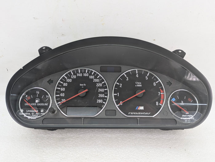 BMW Z3 M Roadster/M Coupe S52 Instrument Gauge Cluster Speedometer KM/H 2496306