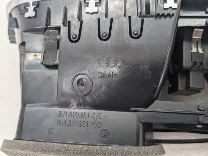 2016-2018 Audi 8U Q3 Front Center Vent Heater A/C Grille & Hazard Switch Button 8U1820951