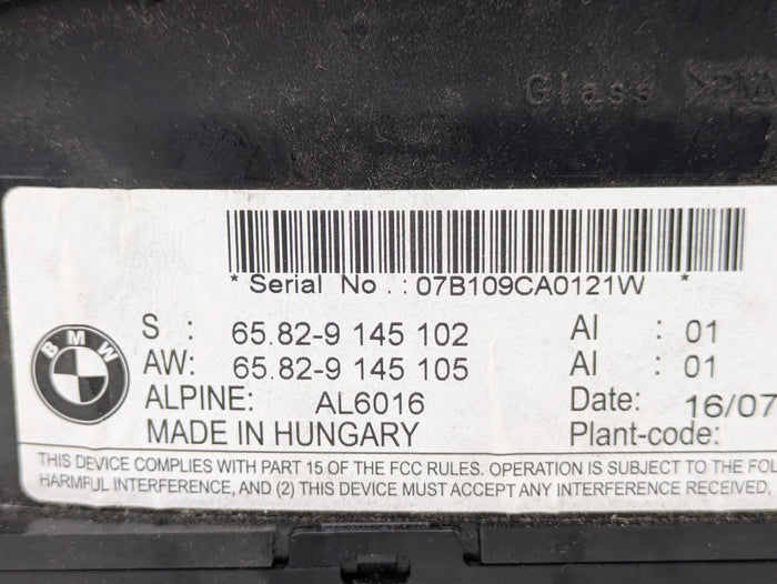 BMW E60 E61 530xi 550xi 540xi CCC Navigation Dash Screen Display 9145102