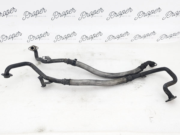 BMW E60 E61 M5 E63 E64 M6 Oil Cooler Inlet & Outlet Pressure Hose Pair 7835414