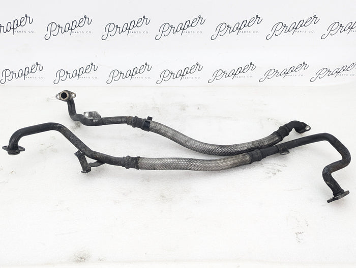 BMW E60 E61 M5 E63 E64 M6 Oil Cooler Inlet & Outlet Pressure Hose Pair 7835414