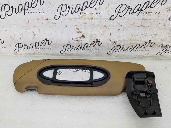 Porsche 996.2 911 Carrera 4 Cabriolet Convertible Left/Driver Side Sun Visor Savanna Beige 99656160700 *DAMAGED*