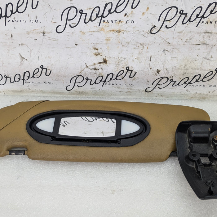 Porsche 996.2 911 Carrera 4 Cabriolet Convertible Left/Driver Side Sun Visor Savanna Beige 99656160700 *DAMAGED*