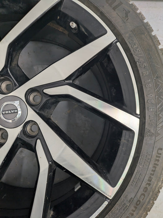 2021 Volvo V60 T6 R-Design Y Spoke Black Diamond Cut Wheel 8 X 18 Et 42 31471311