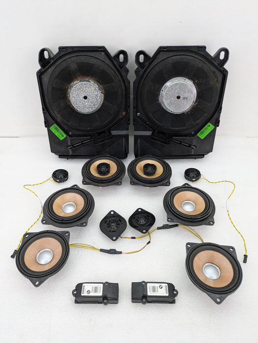BMW E90 Sedan M3 335xi 328xi Individual Audio Sound System Speaker Set of 14 7838905