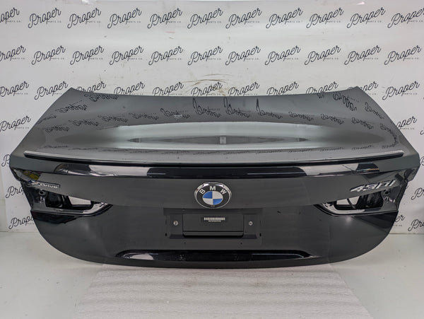 BMW G22 G82 430ix M440ix M4 Rear Trunk Lid W/Spoiler & Camera Black Sapphire Metallic (475) 41007956379