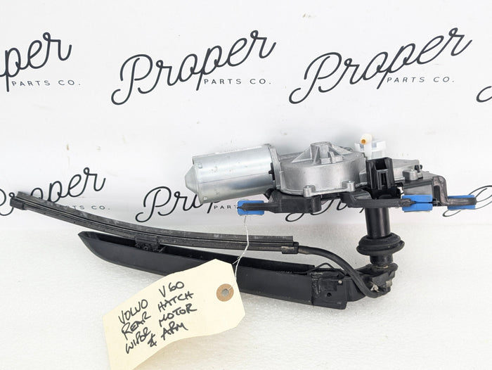 2021 Volvo V60 T6 R-Design Rear Window Windshield Wiper Motor & Arm 32229252