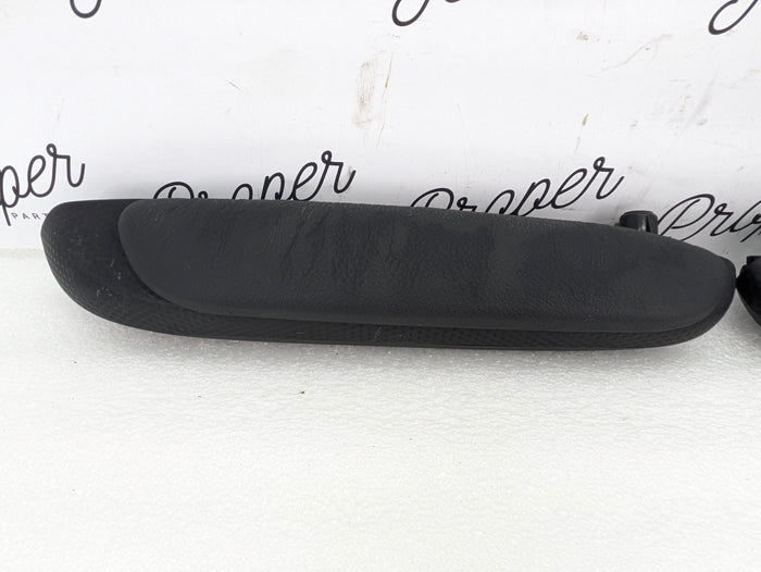 BMW E46 M3 330ci 325ci ZHP M Sport Coupe Rear Panel Armrest Set Black Cube Trim 8241211/8241212