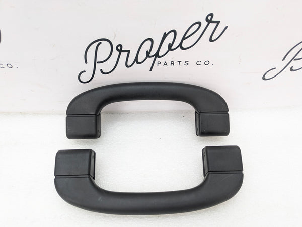 BMW E82 135i 128i Front Left/Right Roof Grab Handle Black Set Pair 9143516/9143524