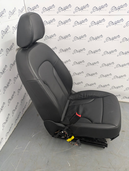 2018 Audi 8U Q3 Front Black Leather Seats Set Left Right Complete